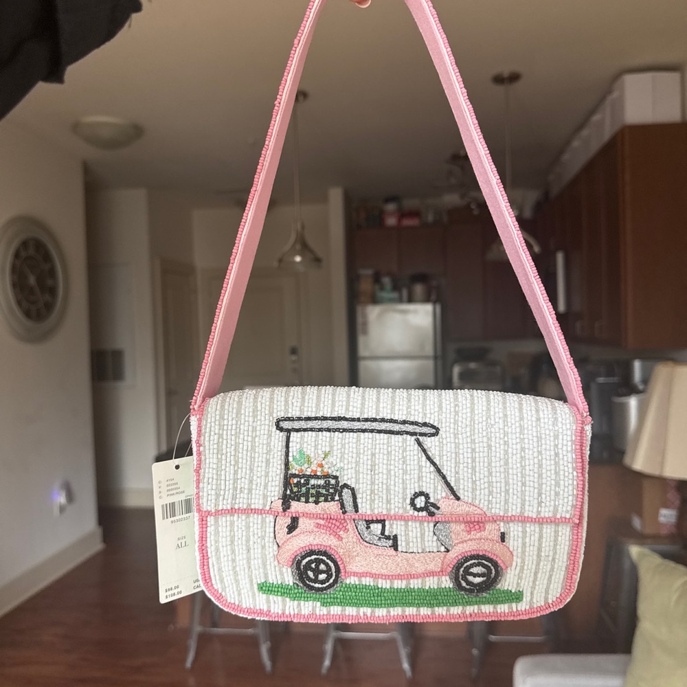 Anthropologie Fiona Beaded Bag (Golf Cart)